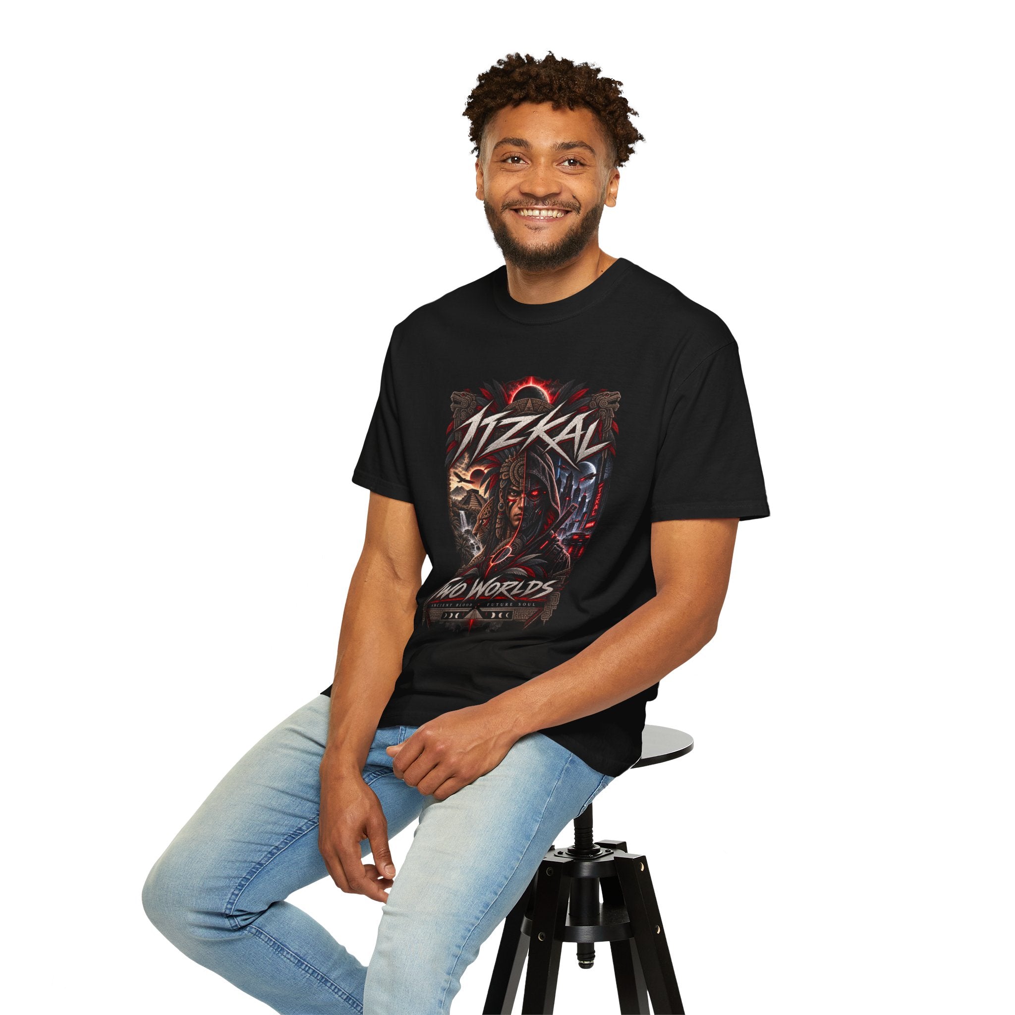 ITZKAL Two Worlds — Oversized Streetwear Graphic Tee