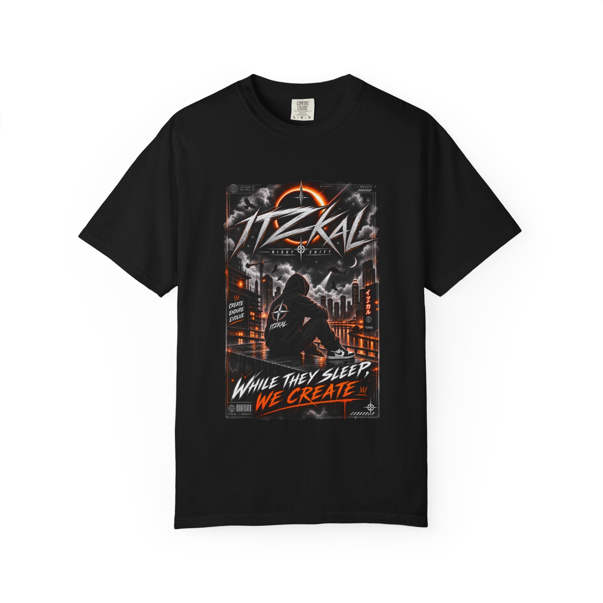 ITZKAL Night Shift — Oversized Streetwear Graphic Tee