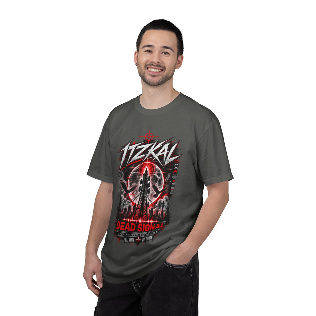 ITZKAL Dead Signal — Washed Streetwear Graphic Tee